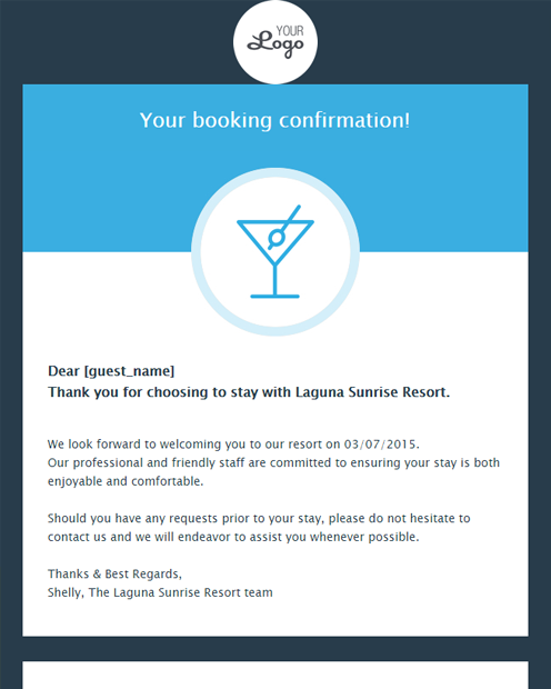 Your booking confirmation Your booking confirmation